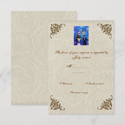 Woensdag van de dodelijke bruiloft RSVP (Voorkant / Achterkant)