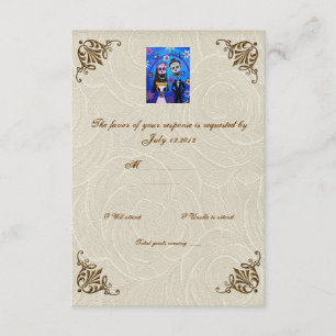 Woensdag van de dodelijke bruiloft RSVP Kaartje