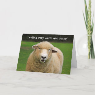 Woensdag Warm en Fuzzy Sheep Kaart