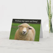 Woensdag Warm en Fuzzy Sheep Kaart (Voorkant)