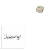 Woensdag weekdag journaal ontwerp rubberstempel (Gestempeld)