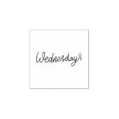 Woensdag weekdag journaal ontwerp rubberstempel (Afrduk)
