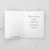 Woensdag, Wit, en Blauw Feestdagen Kaart (Binnen)