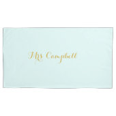 Woensdagavond in groen gehakt met namen kussensloop (Voorkant-Links)