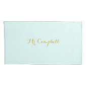 Woensdagavond in groen gehakt met namen kussensloop (Achterkant-Rechts)