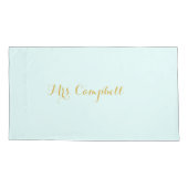 Woensdagavond in groen gehakt met namen kussensloop (Achterkant-Links)