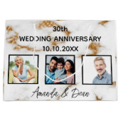 Woensdagdag marmer goudfoto groot cadeauzakje (Voorkant)