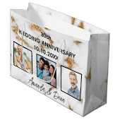 Woensdagdag marmer goudfoto groot cadeauzakje (Voorkant Gekanteld)