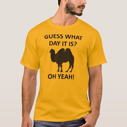 Woepsdag Kameel Grappige T-Shirt (Voorkant)