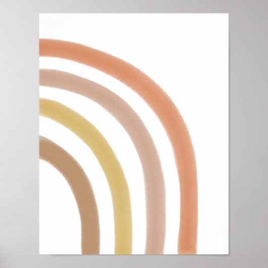 Woert Boho Half Rainbow Poster (Voorkant)