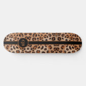 Woest en Moedig Luipaard Patroon Skateboard (Horizontaal)