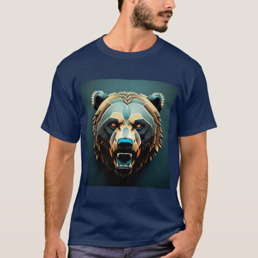 Woest gestileerde berenkunst  t-shirt (Voorkant)