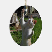 Woest Roofdier Keramisch Ornament (Rechts)