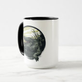 Woeste Alligator Moeras Illustratie Kunst Mok (Voorkant links)