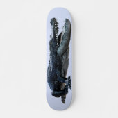 Woeste Alligator Reptiel Natuur Kunst Persoonlijk Skateboard (Voorkant)