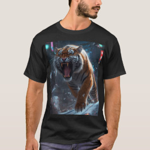Woeste Bengaalse Tijger Grafische Illustratie T-shirt