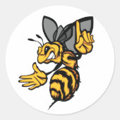 Woeste Bij Stickers (Voorkant)