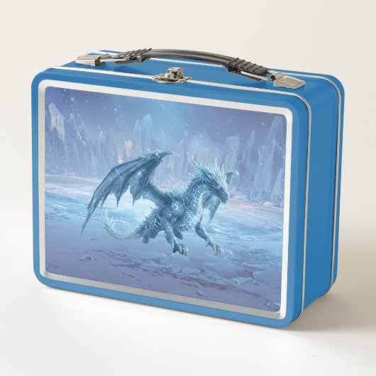 Woeste Blauwe IJsdraak in Bevroren Toendra (Voorkant)