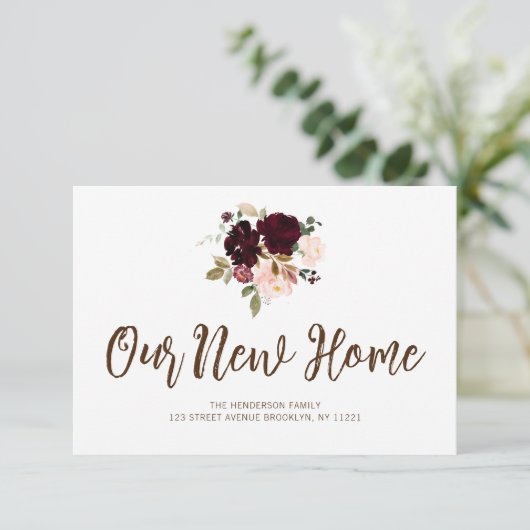 woeste bloemen die we verplaatst hebben kaart (Staand voorkant)