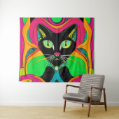 Woeste Catz Wandkleed (In Situ (horizontaal))