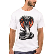 Woeste Cobra Slang Illustratie Krachtig Design