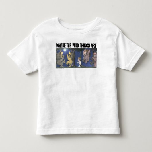 Woeste dingen en Max dansen in het maanlicht Kinder Shirts (Voorkant)