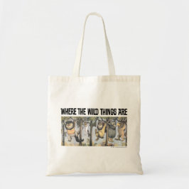 Woeste dingen en Max zwaaien aan bomen Tote Bag