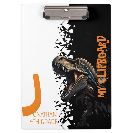 Woeste Dino Spinosaurus Kinder Klembord (Voorkant)