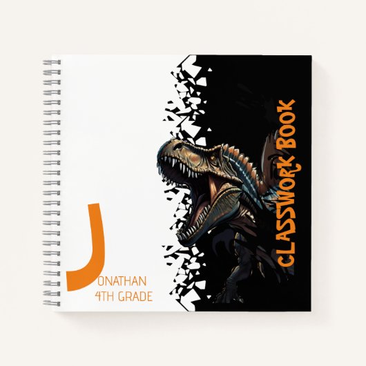 Woeste Dino Spinosaurus Kinderen Notitieboek (Voorkant)