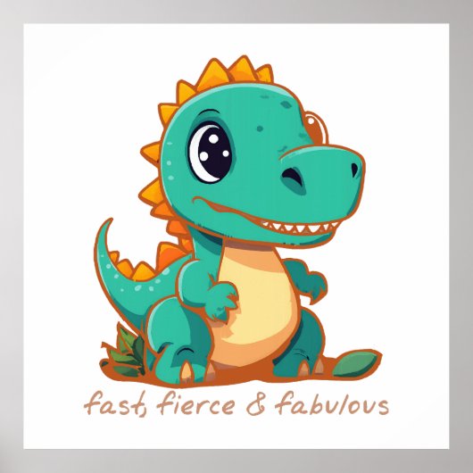 Woeste Dinosauriërs Poster (Voorkant)