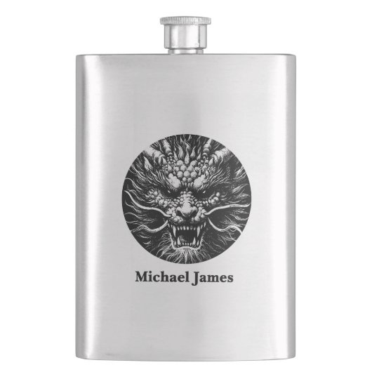 Woeste Draak Gepersonaliseerd Flacon (Voorkant)