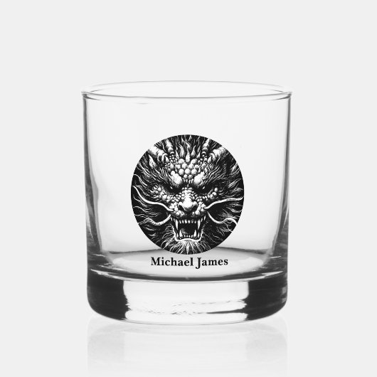 Woeste Draak Persoonlijk Whisky Glas (Voorkant)