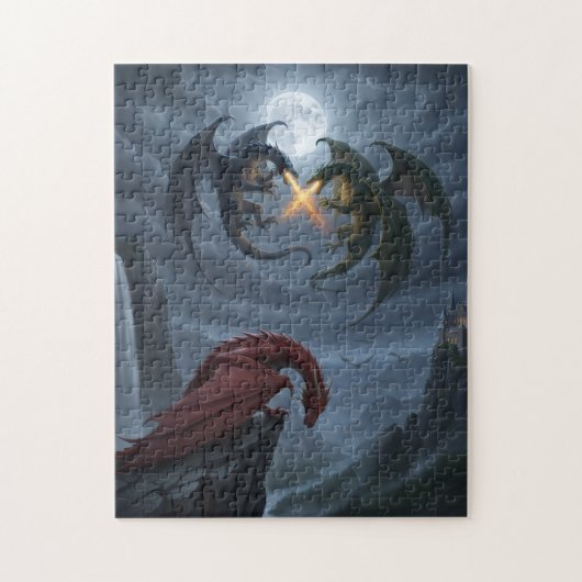 Woeste Drakenstrijd -  Legpuzzel (Verticaal)