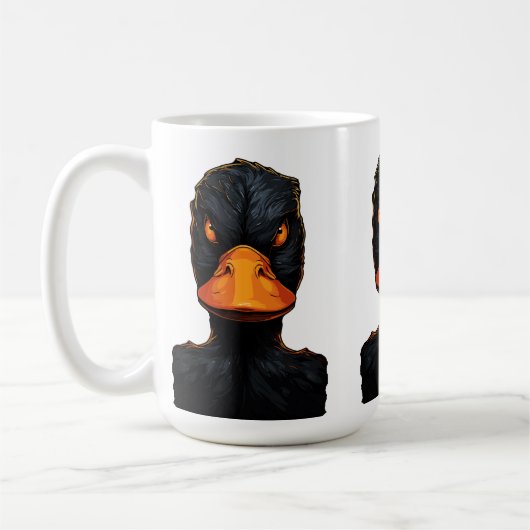 Woeste Eend - Moedig en Stout Koffiemok (Links)