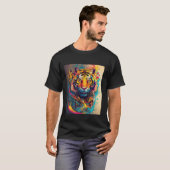 "Woeste elegantie: Tiger Mannen" T-shirt (Voorkant volledig)