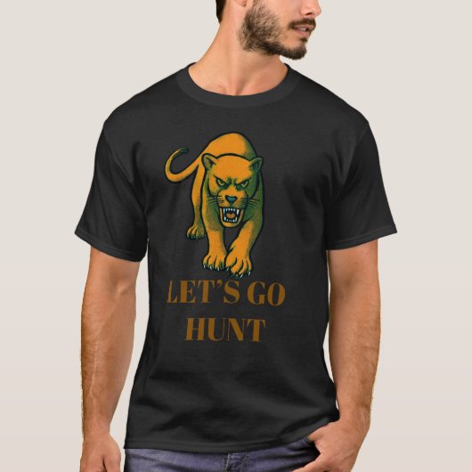 Woeste Gouden Panter T-shirt (Voorkant)