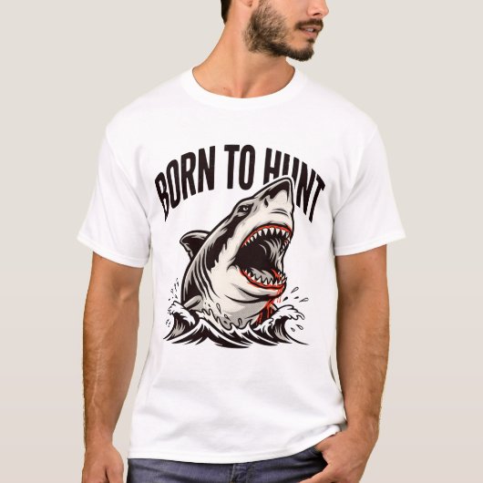 Woeste Haai Komt Op T-shirt (Voorkant)
