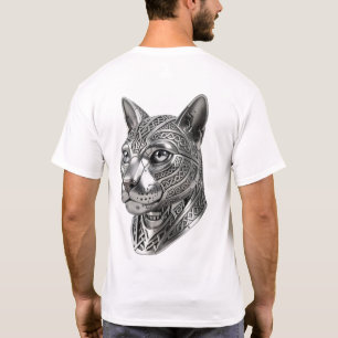 Woeste Keltische Zilveren Kattenkop – Stealth Warr T-shirt