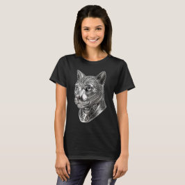 Woeste Keltische Zilveren Kattenkop – Stealth Warr T-shirt