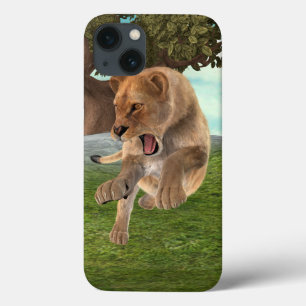 Woeste Leeuwinnen Jungle Avontuur Kunst Case-Mate iPhone Case