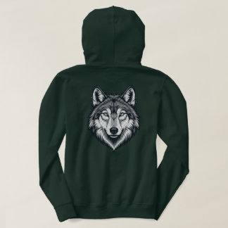 Woeste Lone Wolf Head Grafische T-Shirt