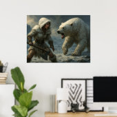 Woeste ontmoeting in de Arctis Poster (Thuiskantoor)