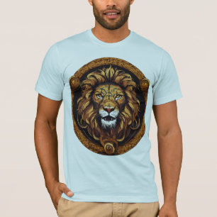 Woeste Slangenkoning Leeuw – Gestileerde Vector T- T-shirt