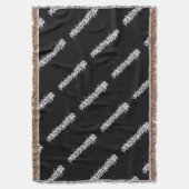 Woeste Tattoo-stijl deken - zwart en wit (Voorkant Verticaal)