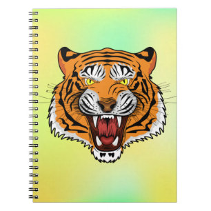 Woeste Tijgerkop Illustratie-24327 Trui Notitieboek