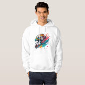 Woeste valk moderne graffiti T-shirt (Voorkant volledig)