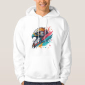 Woeste valk moderne graffiti T-shirt (Voorkant)