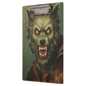 Woeste Weerwolf Horror Illustratie Klembord (Links)