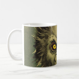 Woeste Weerwolf Horror Illustratie Koffiemok