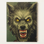 Woeste Weerwolf Horror Illustratie Planner (Achterkant)